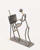 "The Painter" Recycled Metal Sculpture
