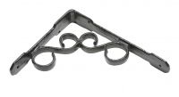 Pair of Antique Black Iron Ornate Scroll Wall Bracket 18cm x 23cm Pair of Antique Black Iron Ornate Scroll Wall Bracket 18cm x 23cm