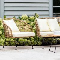 Polyethylene "Bamboo" Armchairs in Situ