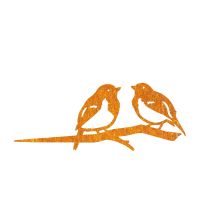 Close-Up of Pair of Robins Steel Tree Spike - Rustic