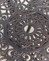 Parasol Holder In Copper Garden Table Parasol Holder In Copper Garden Table