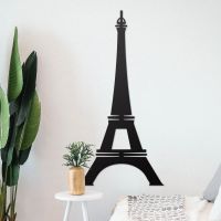 Paris Eiffel Tower Wall Art on the Wall Next to Plants Paris Eiffel Tower Wall Art on the Wall Next to Plants