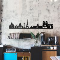Paris Skyline Wall Art in Full 