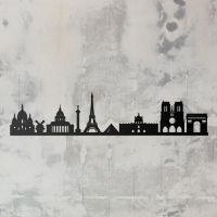 Paris Skyline Wall Art Steel