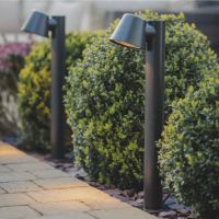 Modern Black Outdoor Pillar Path Light Modern Black Outdoor Pillar Path Light
