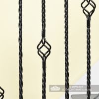 Close-up of the Black Finish on the Stair spindles Close-up of the Black Finish on the Stair spindles