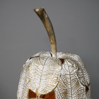 View of the Gold Stalk on the Top of the Pear Candle Holder