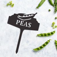 "Peas" Vegetable Label Created From Steel
