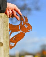 Squirrel Silhouette Fence Topper Designs - Set of Three Peeking Squirrel to scale Squirrel Silhouette Fence Topper Designs - Set of Three Peeking Squirrel to scale