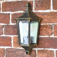 Traditional Flush Wall Light Finishe din a Brushed Gold Finish Traditional Flush Wall Light Finishe din a Brushed Gold Finish