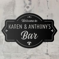 Welcome to the Bar Personalised Wall Art Welcome to the Bar Personalised Wall Art
