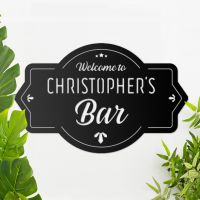 Welcome to the Bar Personalised Wall Art in Full Welcome to the Bar Personalised Wall Art in Full