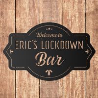 Welcome to the Bar Personalised Wall Art Welcome to the Bar Personalised Wall Art