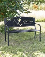 Personalised football garden bench