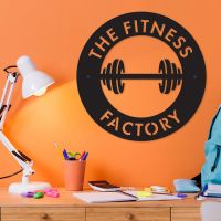 Personalised Black Wall Art with Gym Routine Design