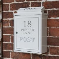 Personalised Light Stone "Oxford" Wall Mounted Post Box Personalised Light Stone "Oxford" Wall Mounted Post Box