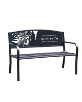 Black Memorial Personalised Motocross Iron & Steel Park Garden Bench Black Memorial Personalised Motocross Iron & Steel Park Garden Bench