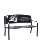 Memorial garden bench