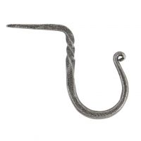 Blacksmith Style Cup Hook Finished in a Pewter Finish