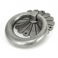 Floral Back plate Design Door Knocker Created From Pewter