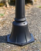 Base of "Hemingway" Traditional Bird-Cage Pillar Light Base of "Hemingway" Traditional Bird-Cage Pillar Light