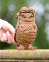 Scale of Cast Iron Pilot Owl Sculpture Scale of Cast Iron Pilot Owl Sculpture