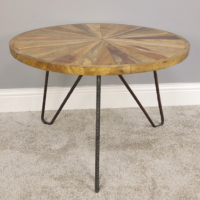 Iron Pin Legged Coffee Table in Situ