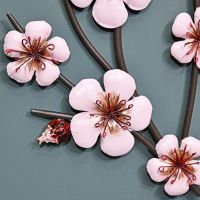 Close-up of the Pink Blossoms Metal Wall Art