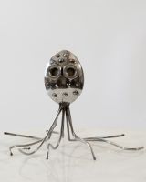 Pip the Recycled Metal Octopus Sculpture