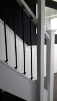 Plain Twist Stair Spindles In Situ In Contempory Home