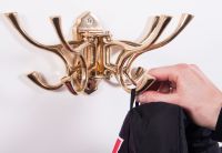 "Kynaston Avenue" Swivel Hook in Polished Brass "Kynaston Avenue" Swivel Hook in Polished Brass