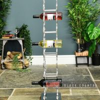 Side View of the Polished Aluminium Wine Rack