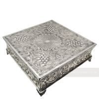 Polished Aluminium Square Cake Stand Polished Aluminium Square Cake Stand