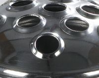 Close up detailed image of Large memorial vase lid