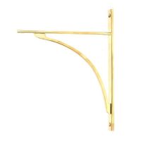 Polished Brass "Appleton" Traditional Arched Shelf Bracket - 314mm x 250mm