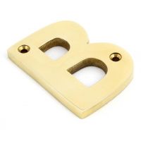 Polished Brass 3 Inch Letter B Screw Fix Letter Polished Brass 3 Inch Letter B Screw Fix Letter