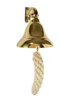 Wall Mounted Polished Brass Bell Wall Mounted Polished Brass Bell