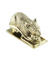 Polished Brass Dormouse Door Knocker Polished Brass Dormouse Door Knocker