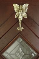 Polished Brass Flower Fairy Door Knocker Polished Brass Flower Fairy Door Knocker