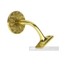 Ornate Brass Handrail Bracket Sold in a Pack of Four Ornate Brass Handrail Bracket Sold in a Pack of Four