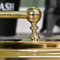 Close-up of the Ball Finial on the Railing of the Hearth Fender