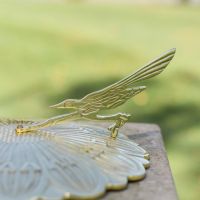 Close-Up of Polished Brass "Sunflower" Sundial - 250mm Close-Up of Polished Brass "Sunflower" Sundial - 250mm