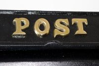 Deluxe Polished Brass “Tudor Rose” Wall Mounted Post Box