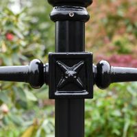 Close-up of the Ladder Bars on the Lamp Post