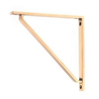 Polished Bronze "Emmanuel" Modern Shelf Bracket - 200mm x 200mm