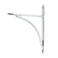 Polished Chrome "Appleton" Traditional Arched Shelf Bracket - 260mm x 200mm