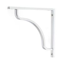 Polished Chrome "Arch-Way" Modern Shelf Bracket - 150mm x 150mm
