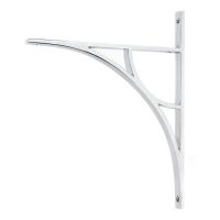 Polished Chrome "Ascension" Arched Crescent Shelf Bracket - 314mm x 250mm