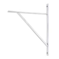 Polished Chrome "Claremont" Traditional Shelf Bracket - 314mm x 250mm