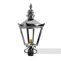 Polished chrome small lamp post head